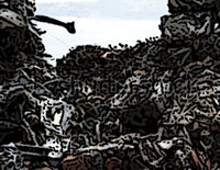 Mounds of trash piled up under the SmartPhone regime.